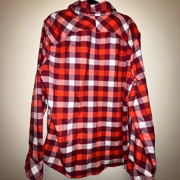 All In Motion Red & Black Checkered Long Sleeve Shirt‎ Size L - Picture 2 of 8